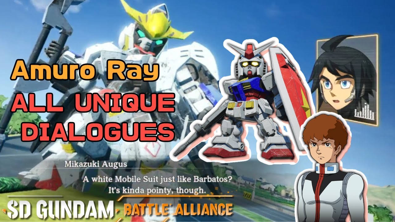 【バトアラ】SD GUNDAM BATTLE ALLIANCE - Amuro Ray (アムロ・レイ) All Unique Partner Dialogues 『SDガンダム バトルアライアンス』