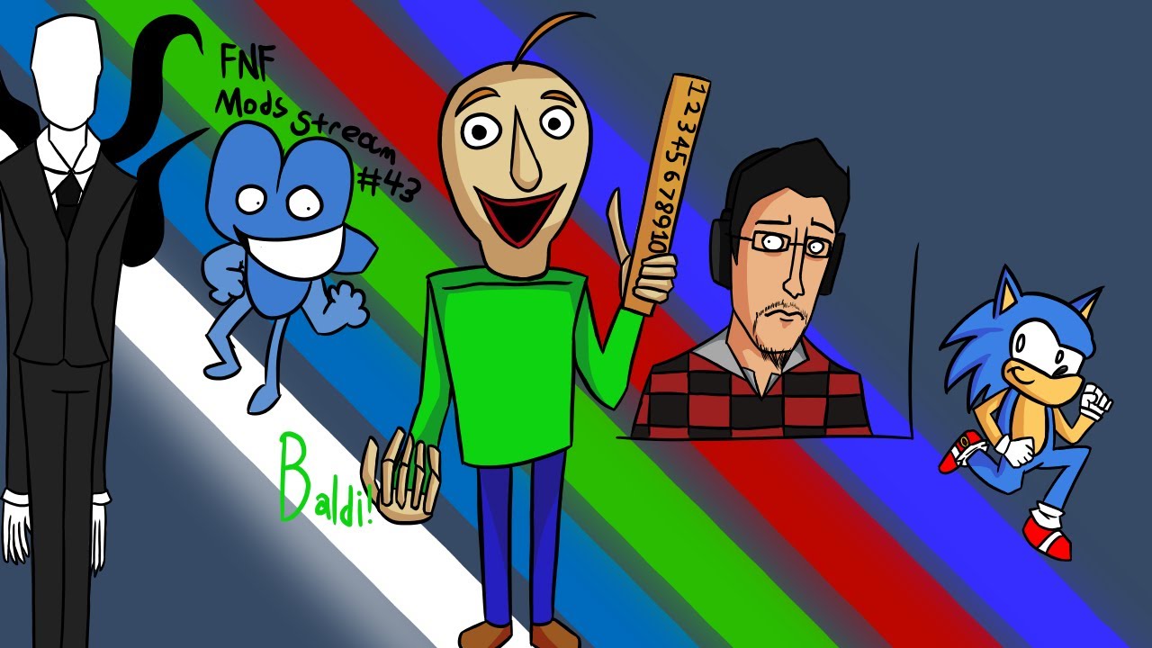 FNF Mods Stream #43 (BALDI'S BASICS IN FUNKIN!!!!!!)