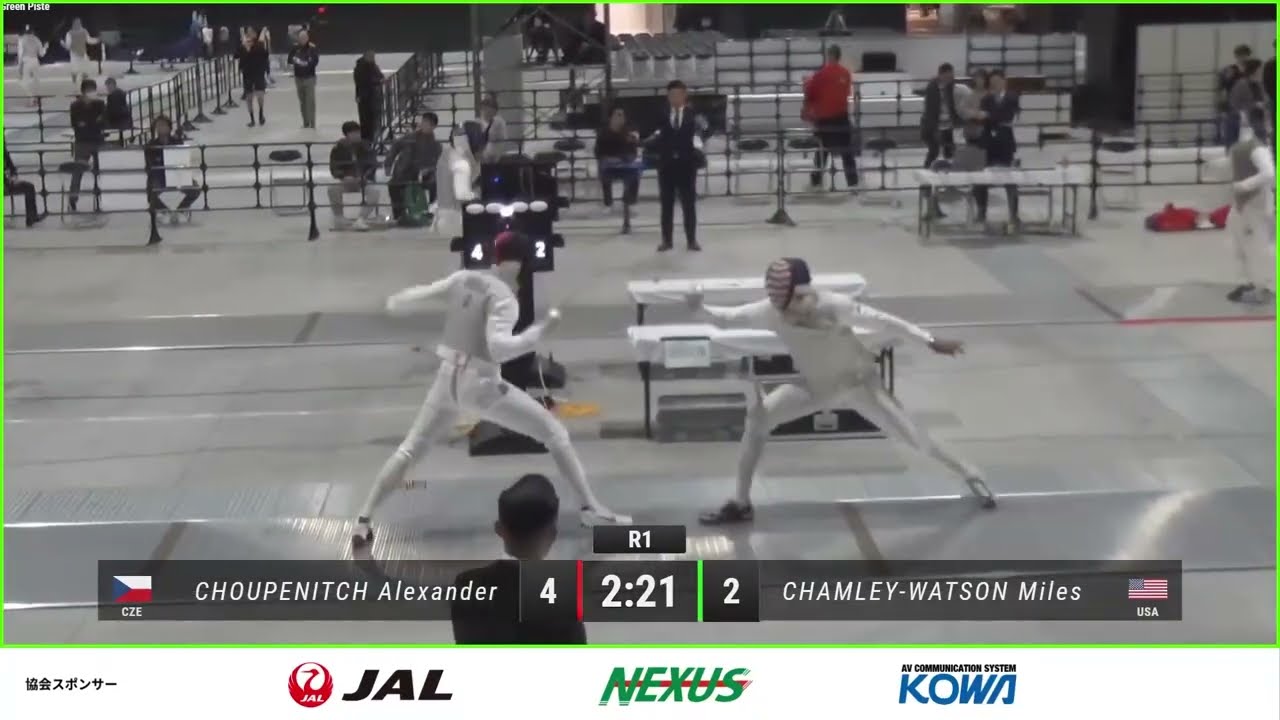 Tokoname World Cup 2023 SMF - L32 - Alexander Choupenitch CZE v Miles Chamley-Watson USA
