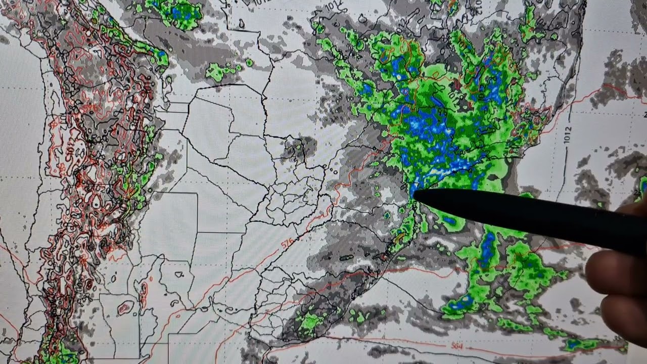 SUL - Previsão do Tempo para o final de semana ⛈️🌡🌬⛅️