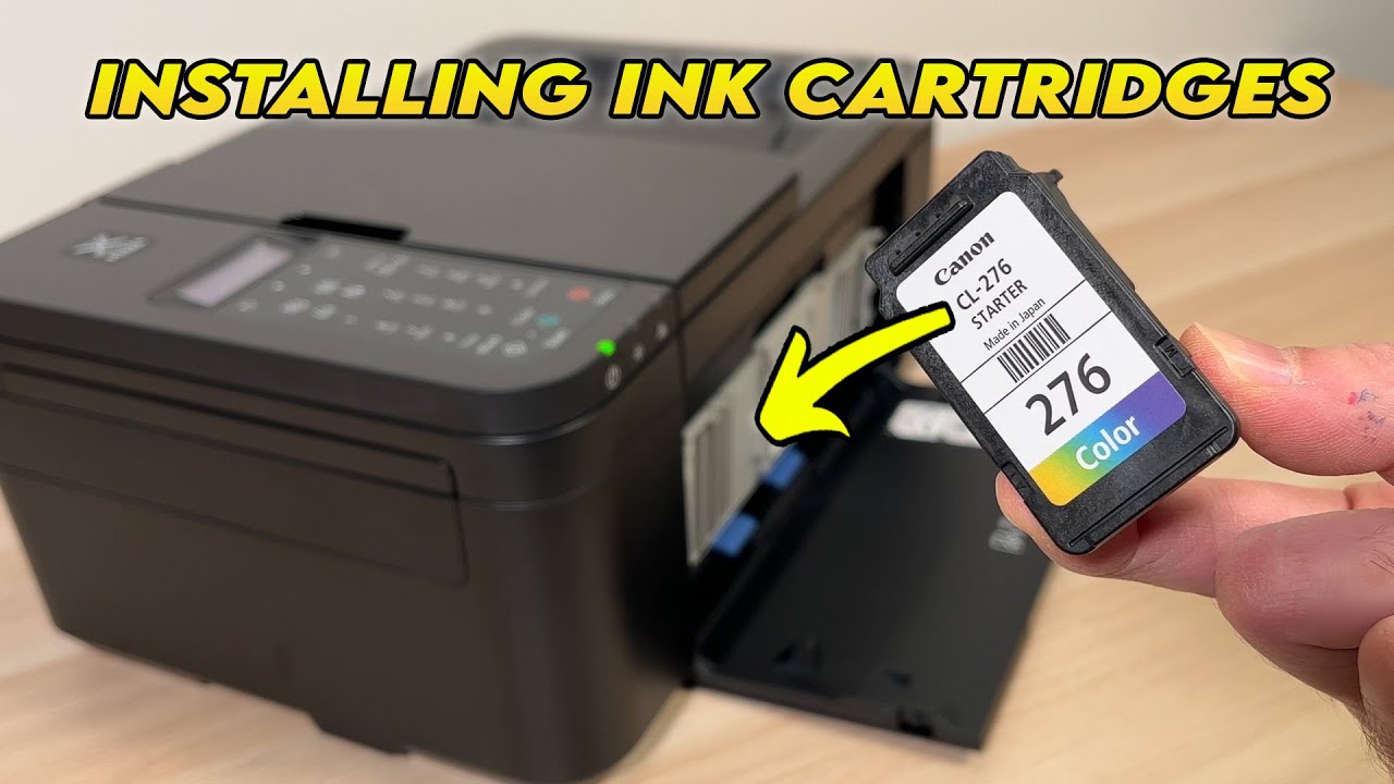 Как установить чернильные картриджи в принтер Canon PIXMA TR4720