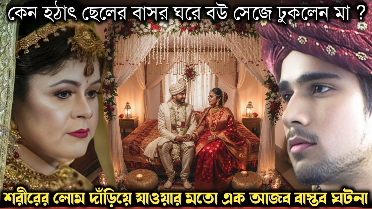 কেন ছেলের বাসর ঘরে বউ সেজে ঢুকলেন মা ? (তাজ্জব বাস্তব ঘটনা) Bangla real life story E-1423 APON