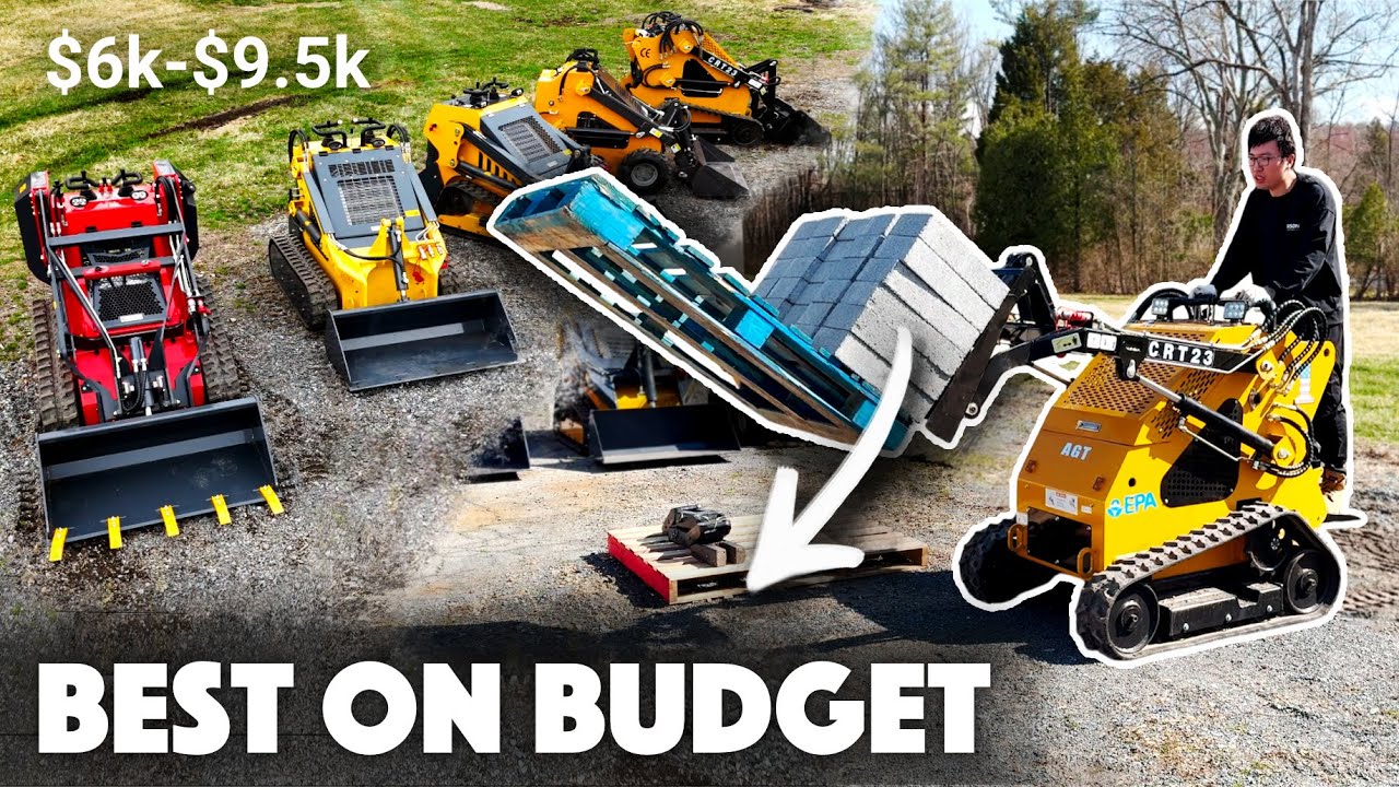 Справится ли дешёвый китайский мини-погрузчик с этой работой? Мы испытали его на пределе возможно...