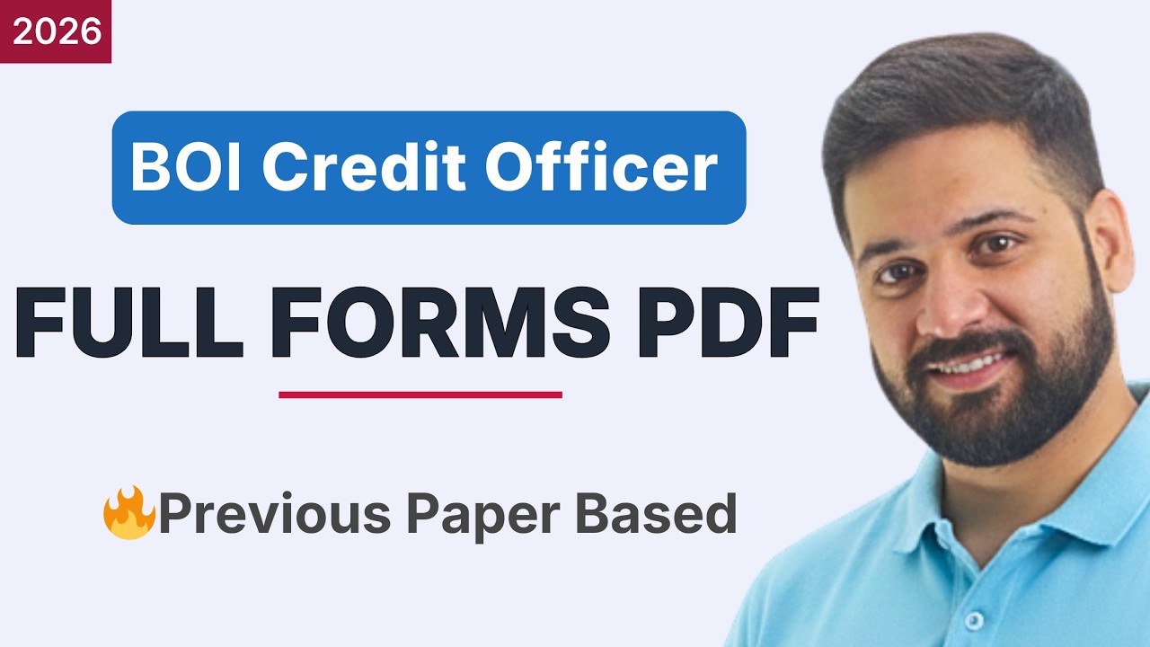 BOI Credit Officer 2025 | Full Forms PDF Free | Previous Paper Based