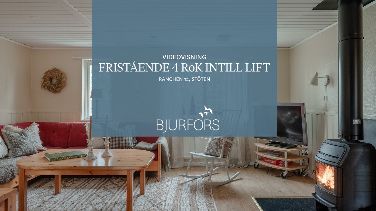 Familjevänlig fristående bostadsrätt i Stöten med liften precis utanför