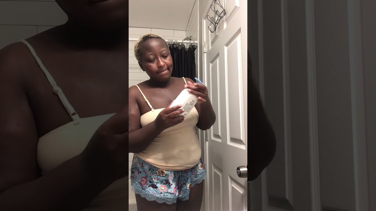 Nighttime skin care routine after shower