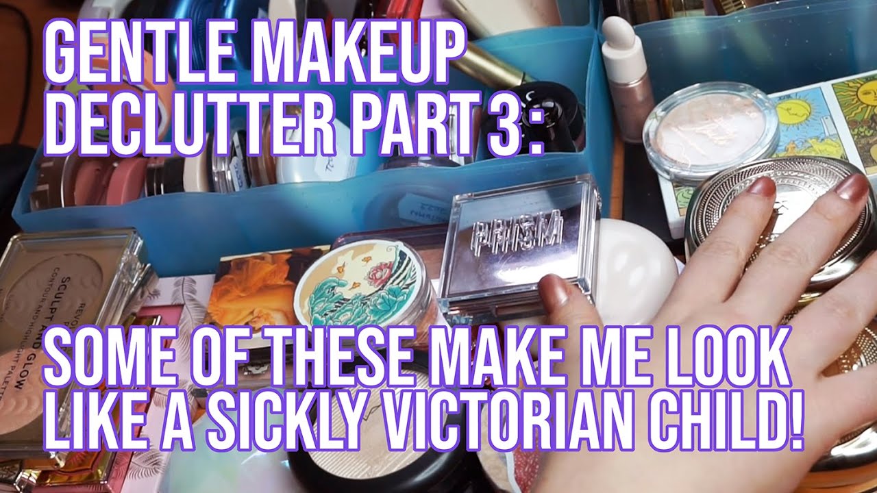Gentle makeup collection declutter & reviewing ALL of my makeup 2023 pt 3