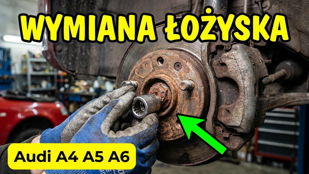 Wymiana łożyska osi przedniej Audi A4 A5 A6 allroad #łożysko #audi #wymiana