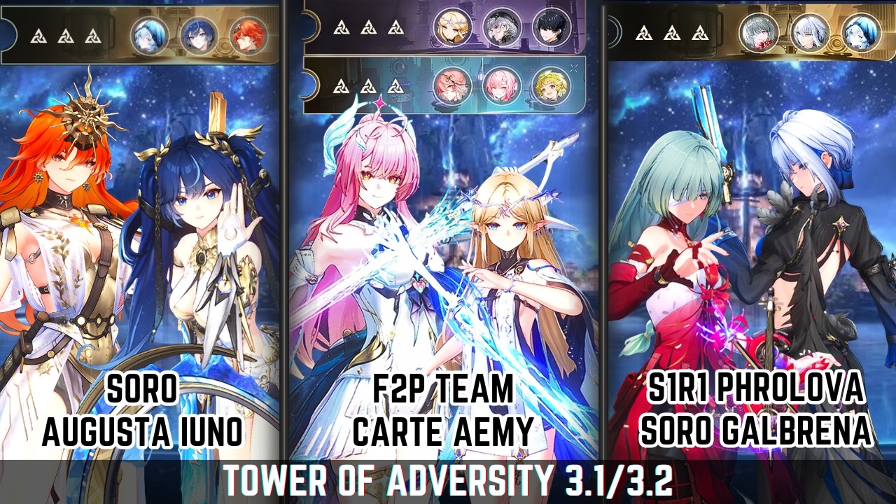 NEW ToA Full Clear | S0 Cartethyia & Aemeath F2P Team / S0 Augusta-Iuno / S1 Phrolo S0 Galbrena