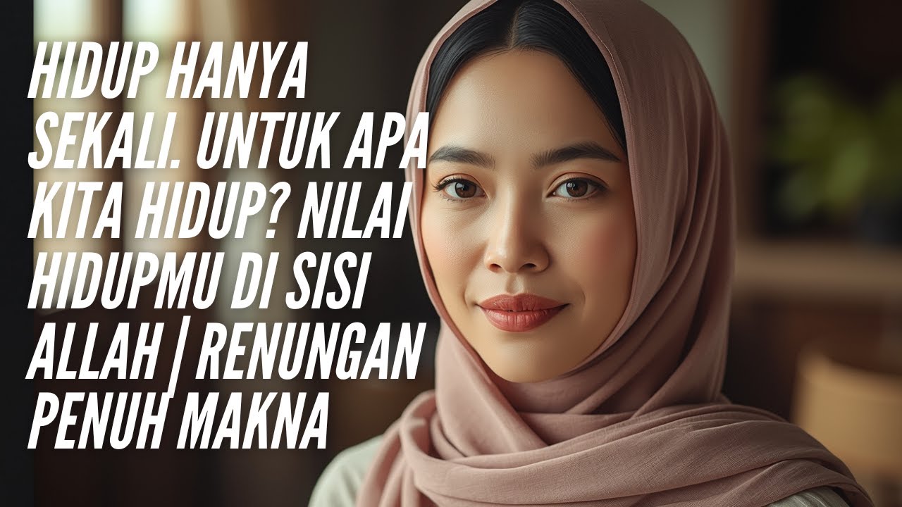 Hidup Hanya Sekali. Untuk Apa Kita Hidup? Nilai Hidupmu di Sisi Allah | Renungan Penuh Makna