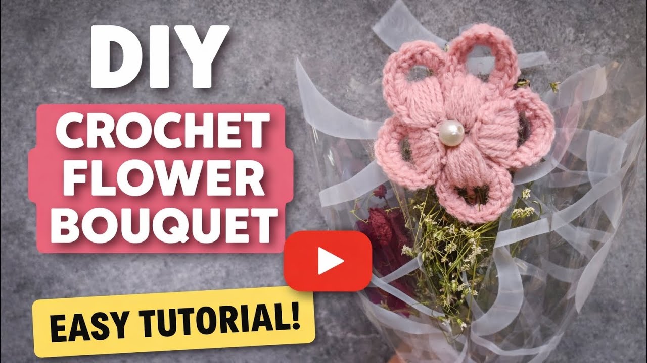 Crochet flower bouquet #shorts #videos #reels #diy #crochet #trending