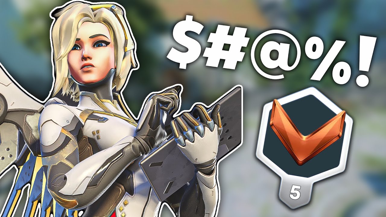HARD STUCK BRONZE Mercy deals with trash talkers... | Spectating Overwatch 2