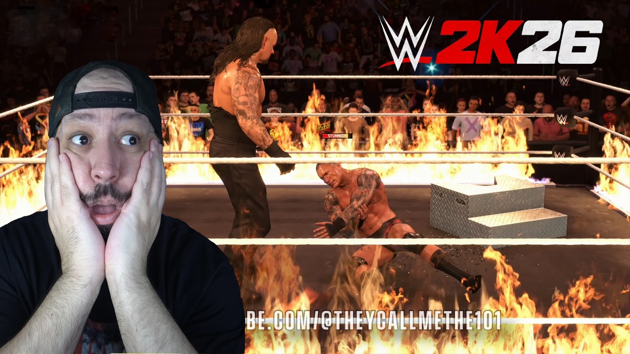 WWE 2K26 Gameplay FR - Inferno Match, c&rsquo;est une dinguerie !