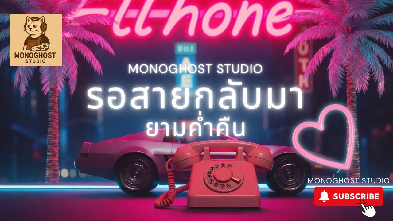 รอสายกลับมายามค่ำคืน | City Pop Retro Night | Monoghost Studio | Official Audio |#CityPop#เพลงอินดี้