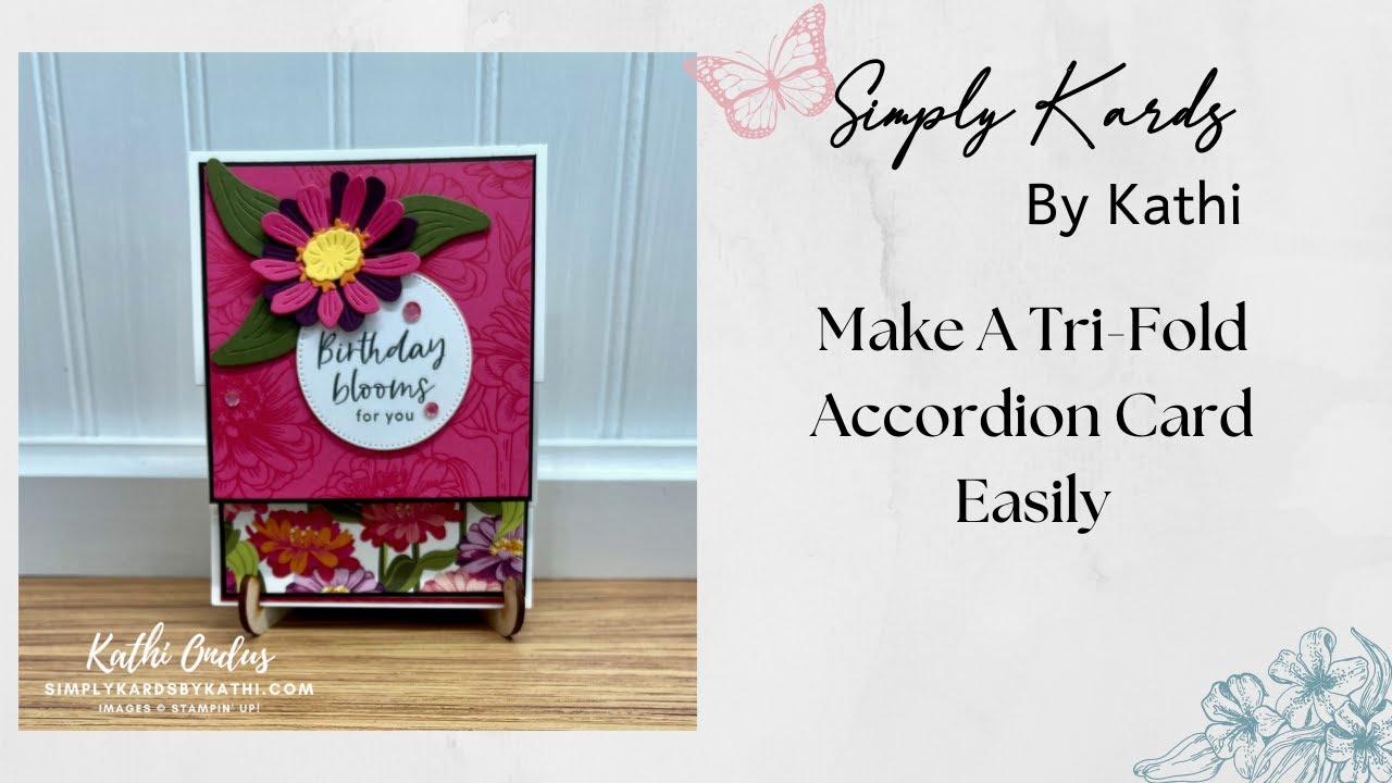 Make A Tri-Fold Accordion Card Easily