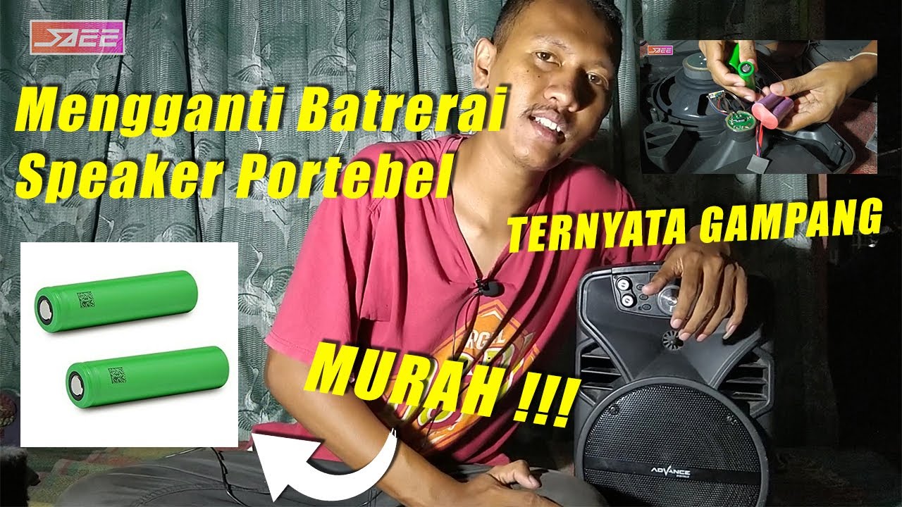 CARA MENGGANTI BATERAI SPEAKER PORTEBEL / PORTABLE ADVANCE TERNYATA MUDAH ❗❗❗