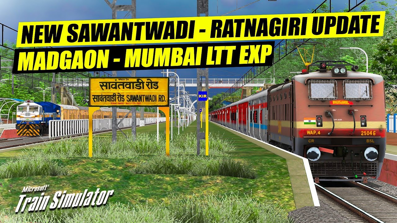 BEAUTY OF KONKAN RAILWAY - KONKAN IR | REAL JOURNEY OF 11100 MADGAON - MUMBAI LTT EXP | MSTS LIVE