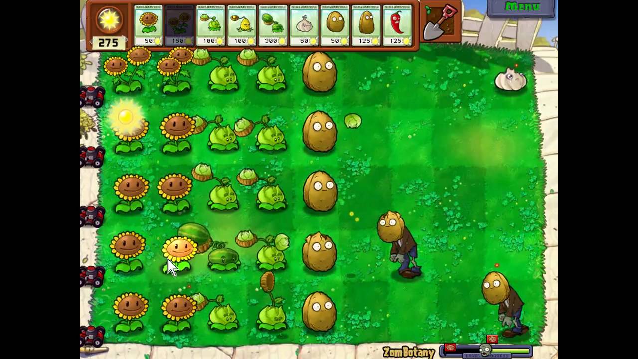 Plants Vs Zombies - Minigame ZomBotany 1