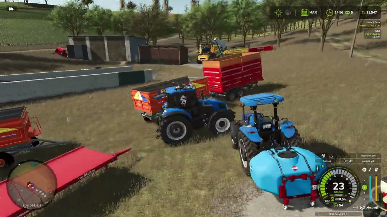 FS25 RP YENİ BÖLÜM /HASATLAR BAŞLADI /İNEK İŞİNE Bİ ADIM DAHA YAKLAŞTIK!!!