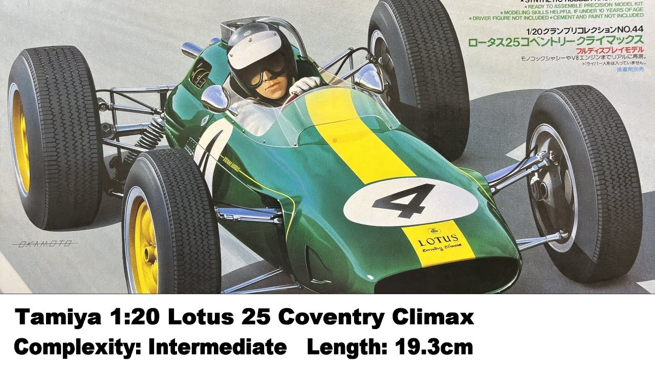 Tamiya 1:20 Lotus 25 Coventry Climax Kit Review