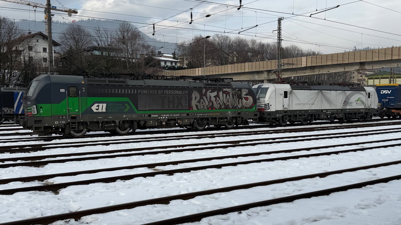 Bahnbetrieb in Kufstein am Sonntag 