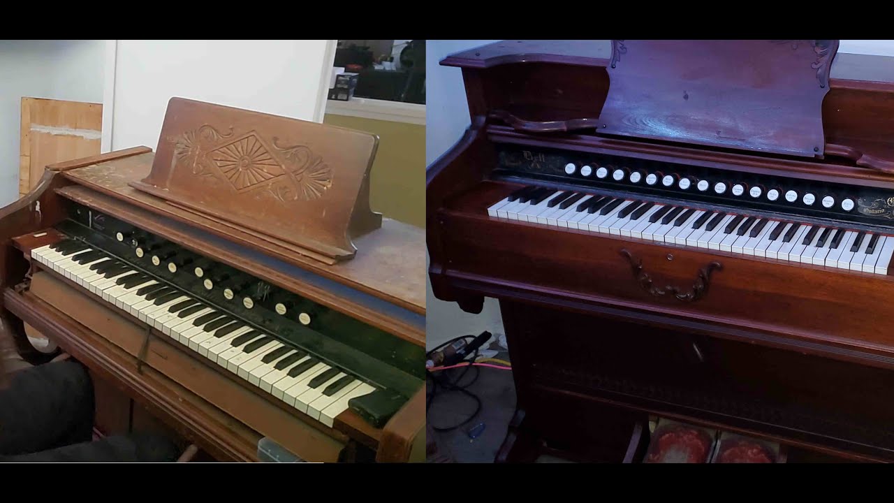 Comparison between two small reed organs (Estey and Bell)