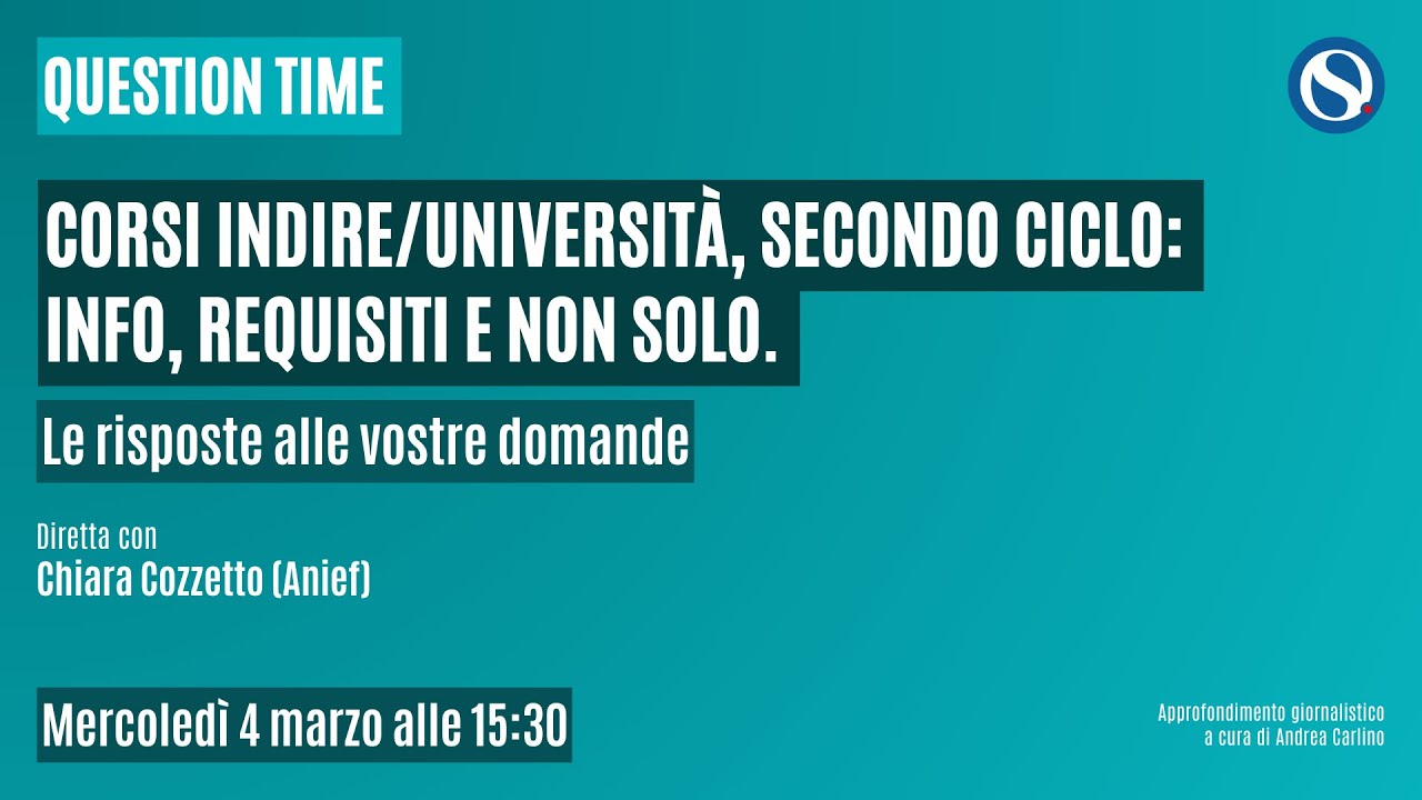 Corsi Indire/Università, secondo ciclo: info, requisiti e non solo