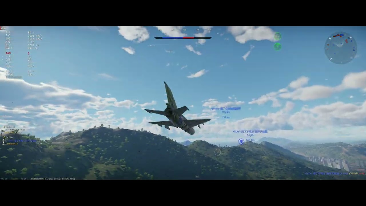 War Thunder Mig21 Lazur-M #warthunder #gaming #battle #gameplay #aircraft