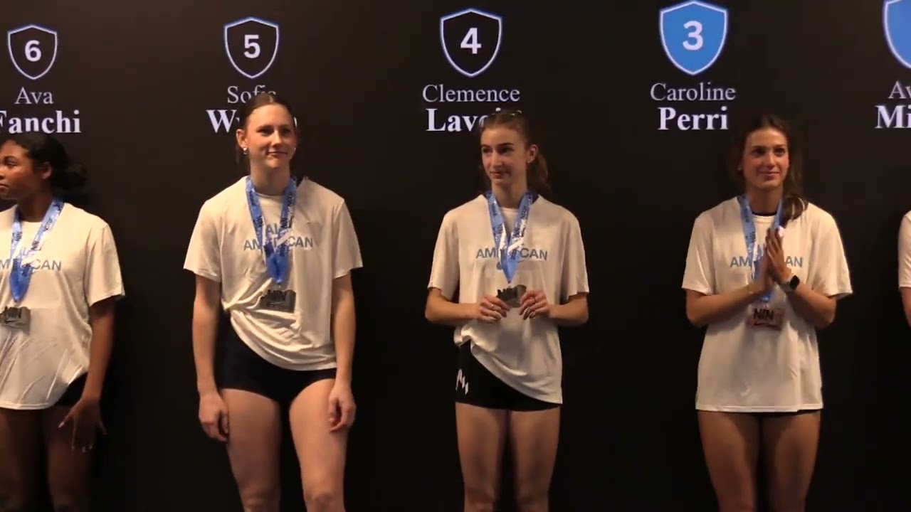 2025 NIN 4x800 1st place 7:45.52 School/Island record