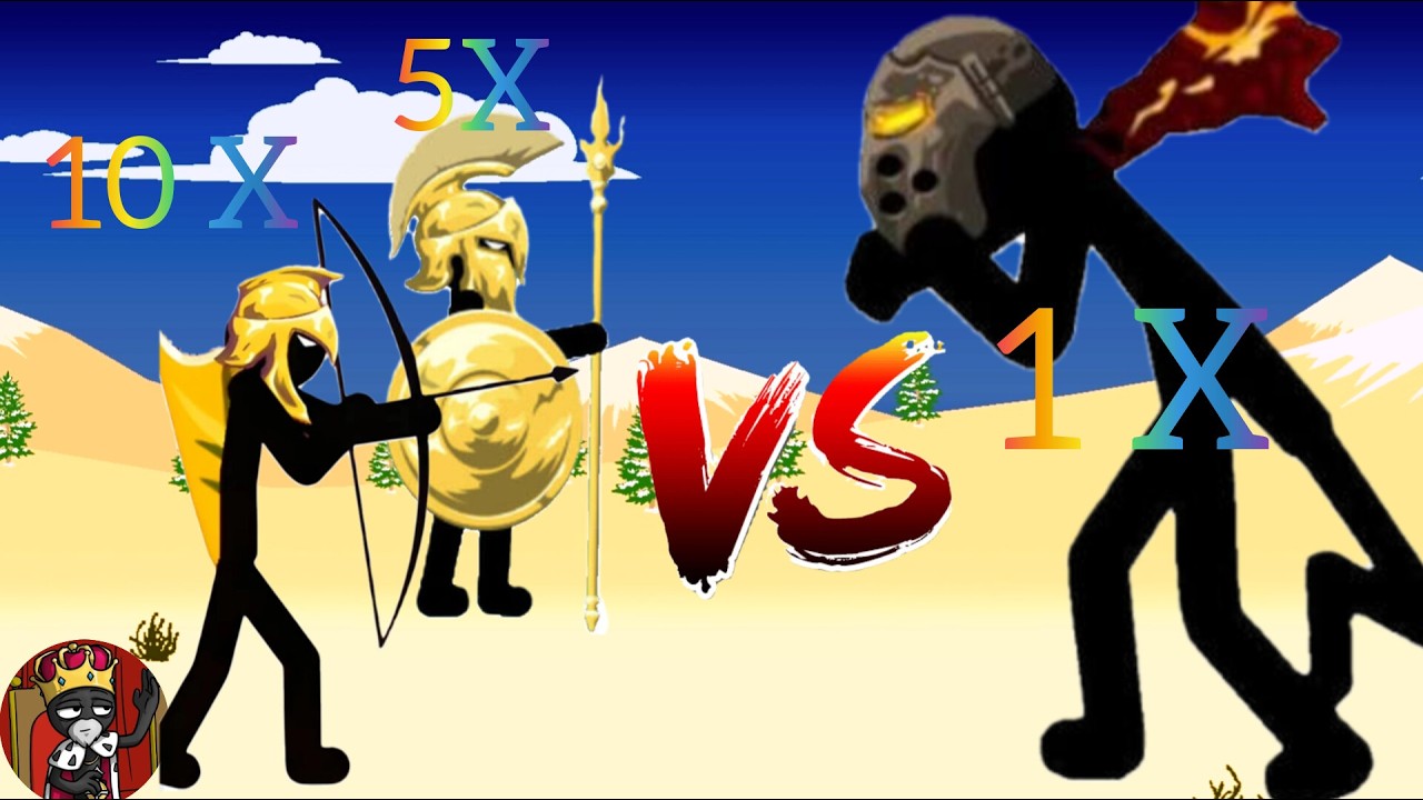 1X Griffon VS 5X Golden Spearton VS 10X Golden Archers #StickWarLegacy #StickWar #StickWarLegacy