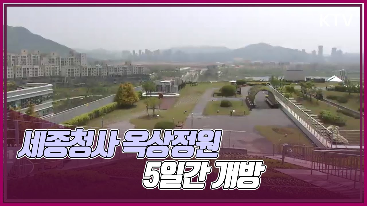 정부세종청사 옥상정원 닷새간 개방