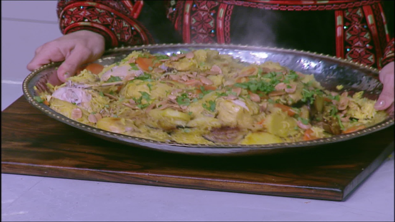 مقلوبة فراخ فلسطيني طعم وريحة خطيرة 😋❤️👌🏻