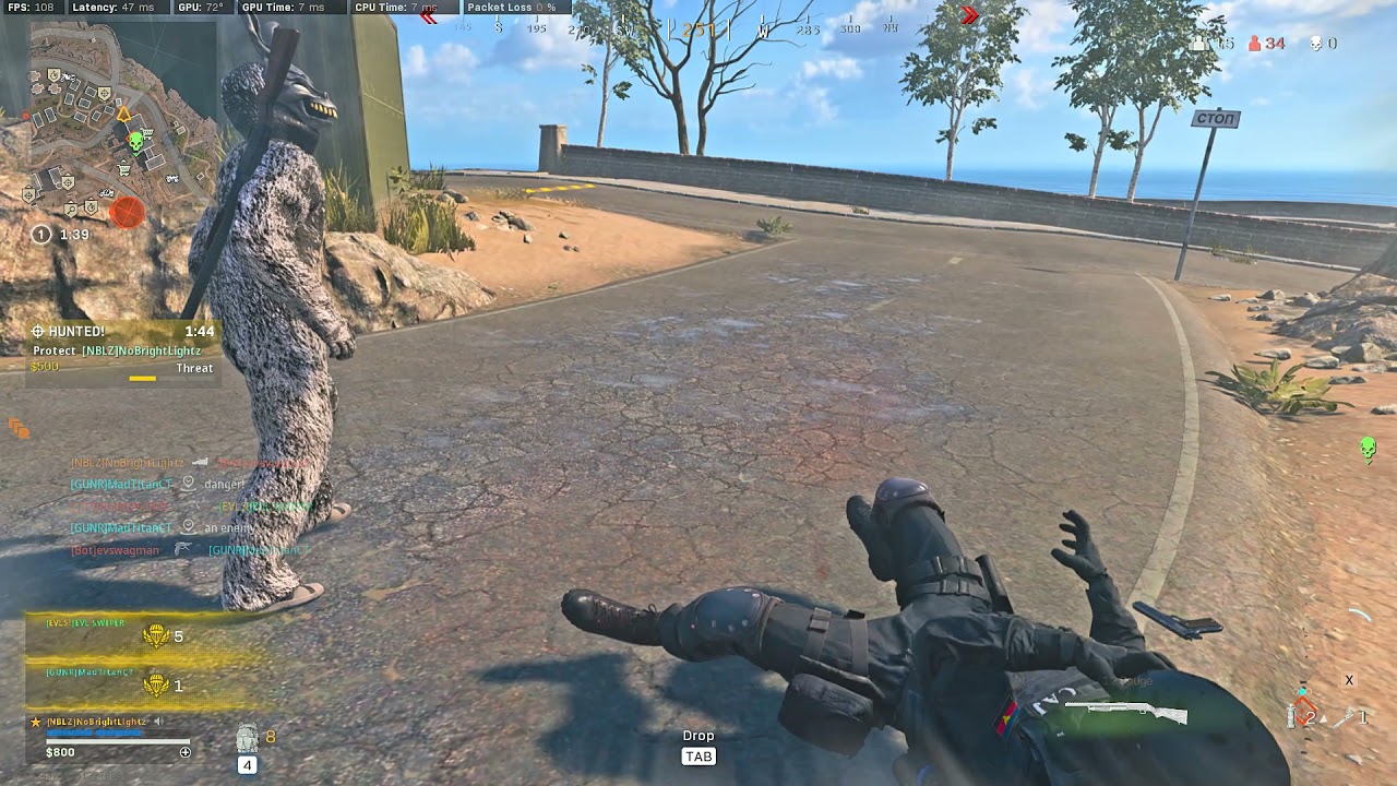 Warzone - Frank The Bunny's Finishing Move