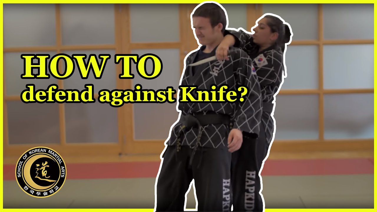 How to defend a knife, How to use Hapkido weapon & Bystander Techniques