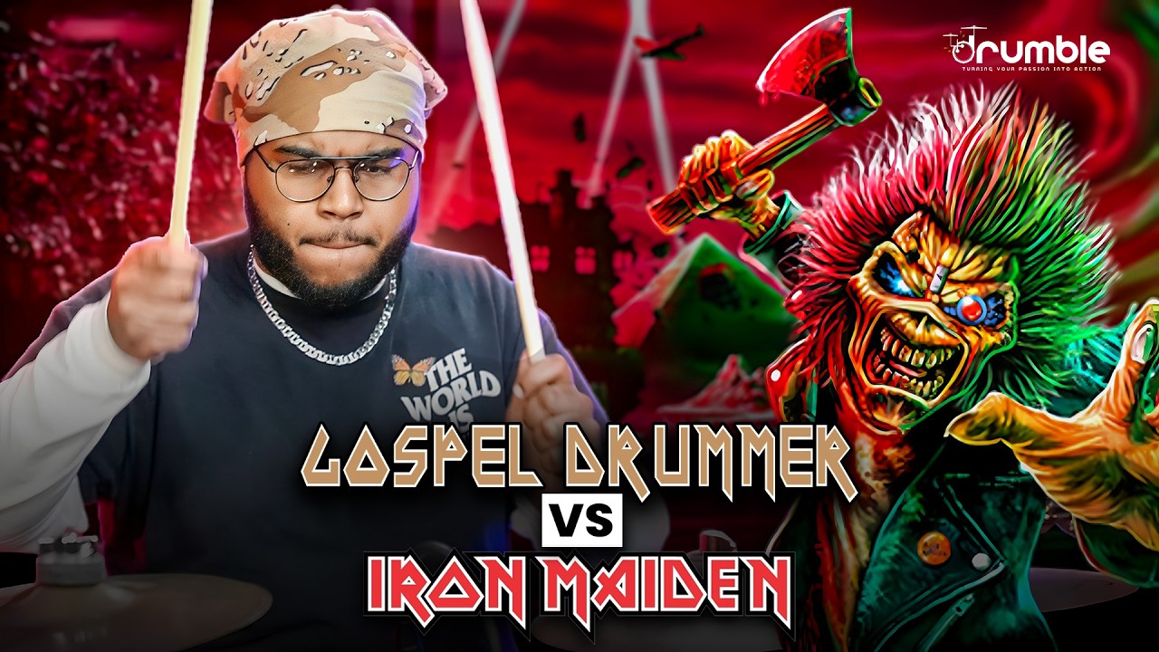 First Time Hearing &ldquo;Run To The Hills&rdquo; by Iron Maiden | Gospel Drummer Challenge