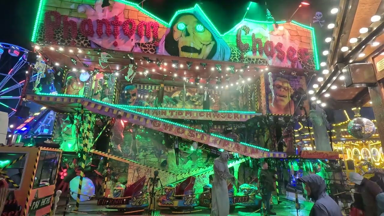 Ryan Barwicks Phantom Chaser Ghost Train Offride @ Nottingham Goose Fair 04/10/2025 