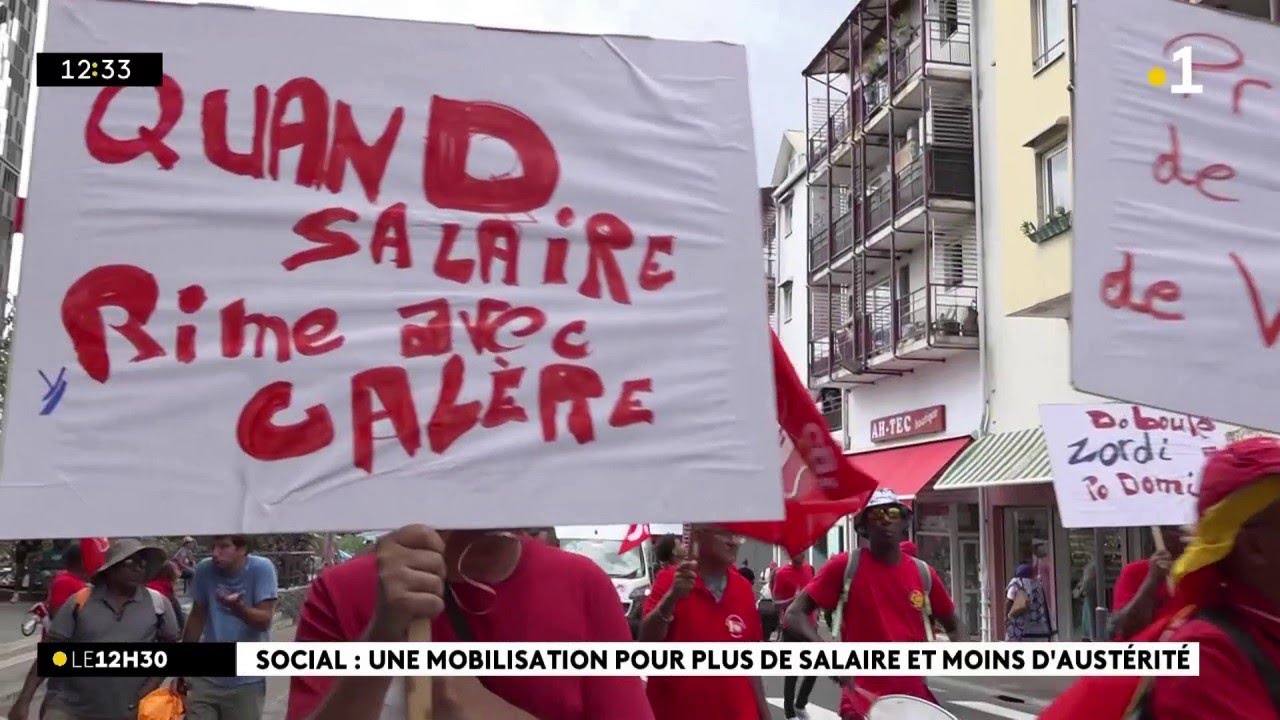 Un vendredi de contestation sociale dans les rues de Saint-Denis et Saint-Pierre.