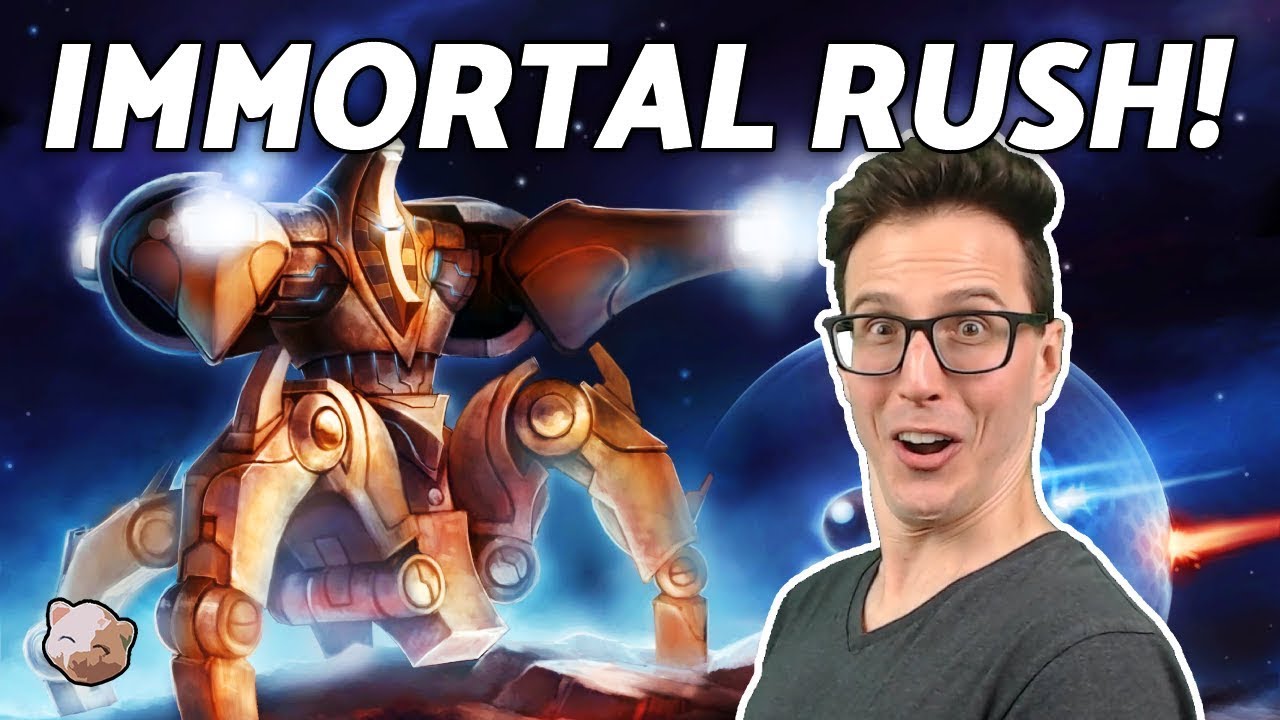 StarCraft 2 - 28 PROBE IMMORTAL RUSH! (2-game ZvP)