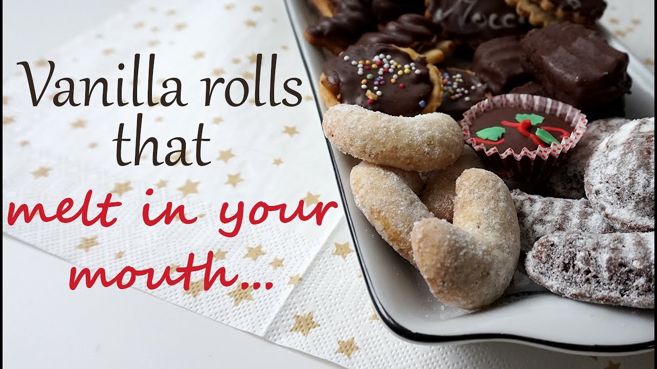 Vanilla rolls - Czech Christmas Cookies