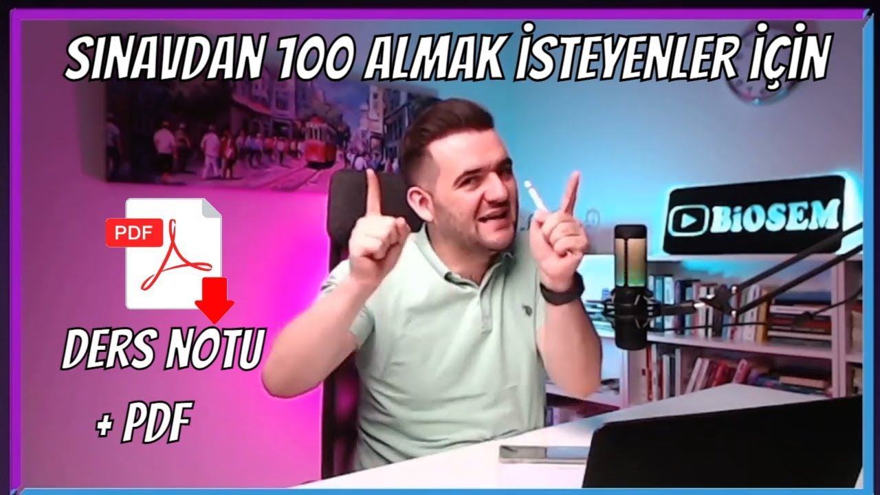 10 .Sınıf Biyoloji 2 .Dönem 1. Yazılı PDF + Ders Notu