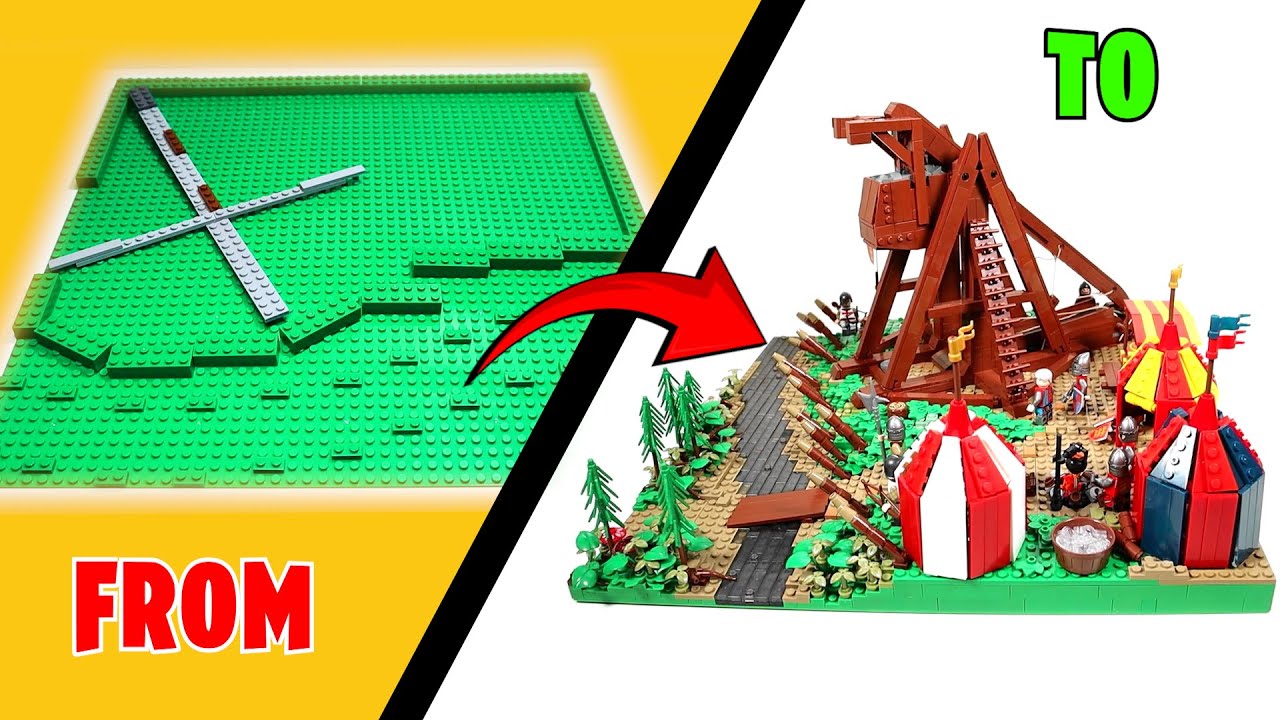 Lego Siege Camp MOC - FULL Time-Lapse Build | +Giveaway!
