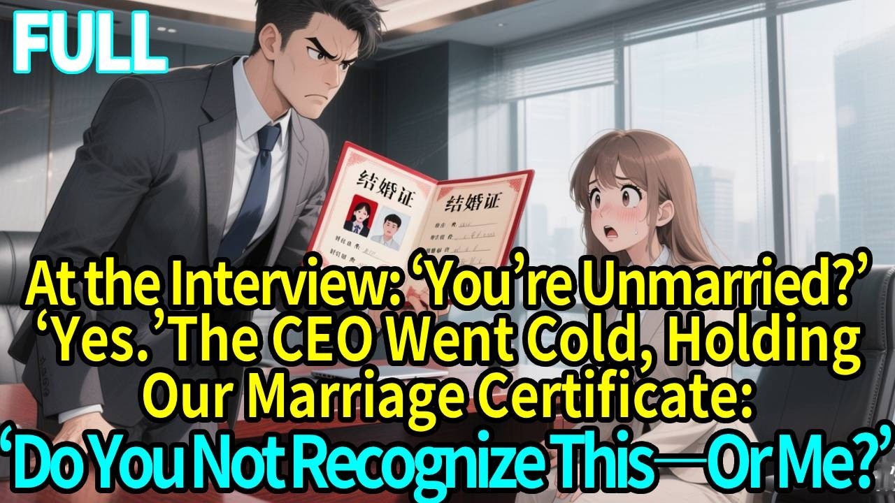 You’re Unmarried?Yes.The CEO Went Cold, Holding Our Marriage Certificate:‘Do You Not Recognize This