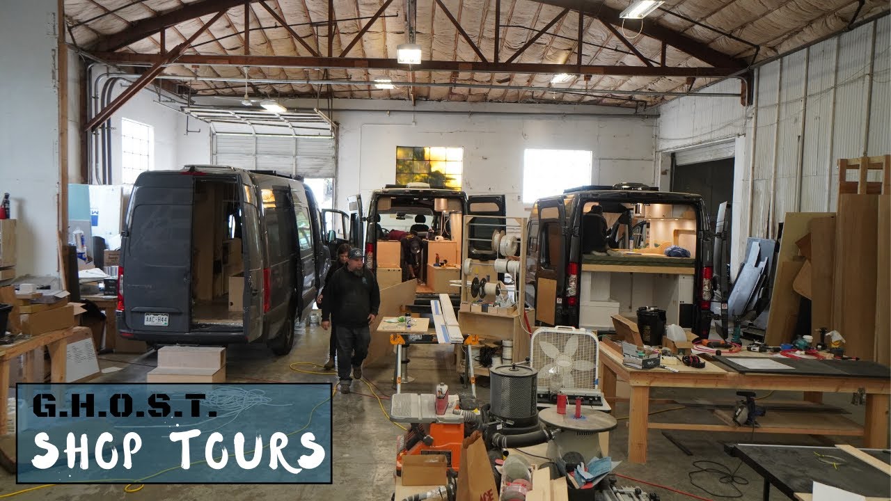 Nomadik Customs Van Shop Tour with 3 Van Builds Happening at Once
