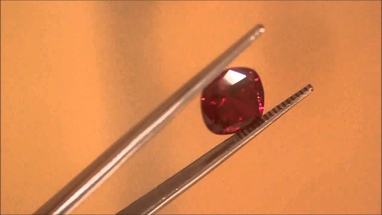 10mm Cushion Cut Lab Created Ruby