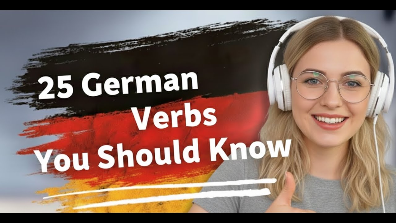 25 German Verbs You MUST Know | Speak German Every Day 