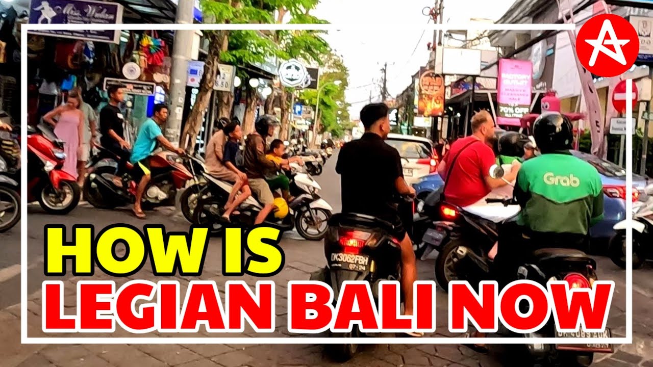 How situation Legian Bali at noon..? || Kuta Bali Update