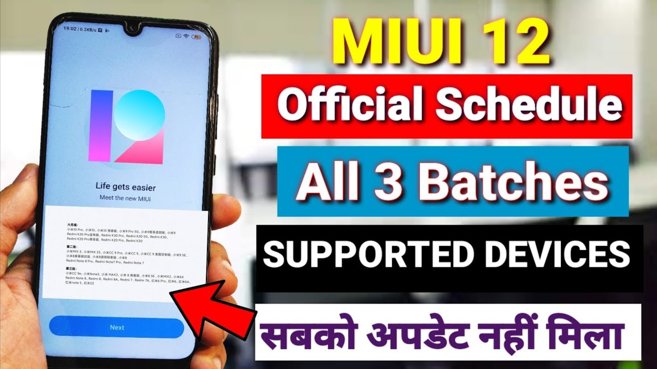 Miui 12 official schedule list confirmed | Miui 12 launch date in India