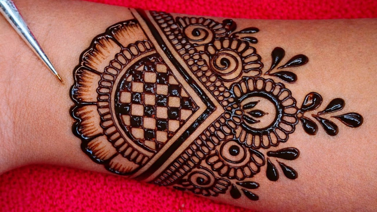 Elegant mehndi design for festival | easy front hand mehndi design | नया मेहंदी डिजाइन