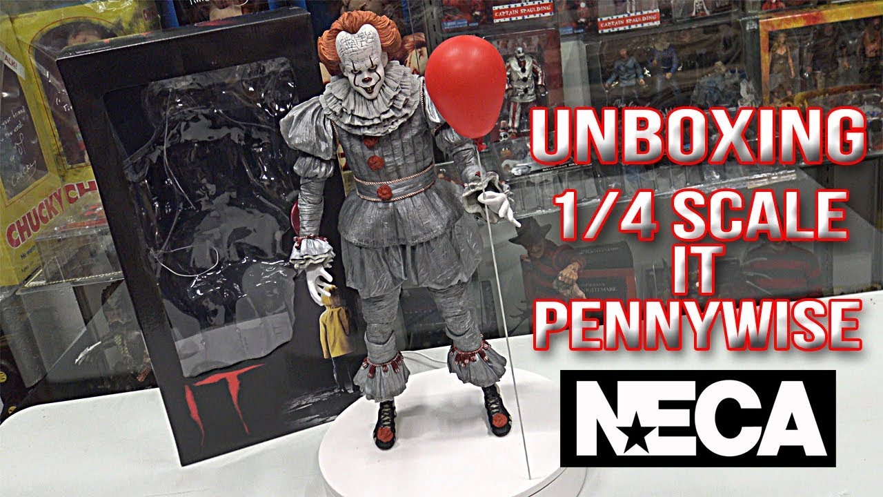 Unboxing IT 1/4 Scale Action Figure Pennywise 2017 Bill Skarsgard