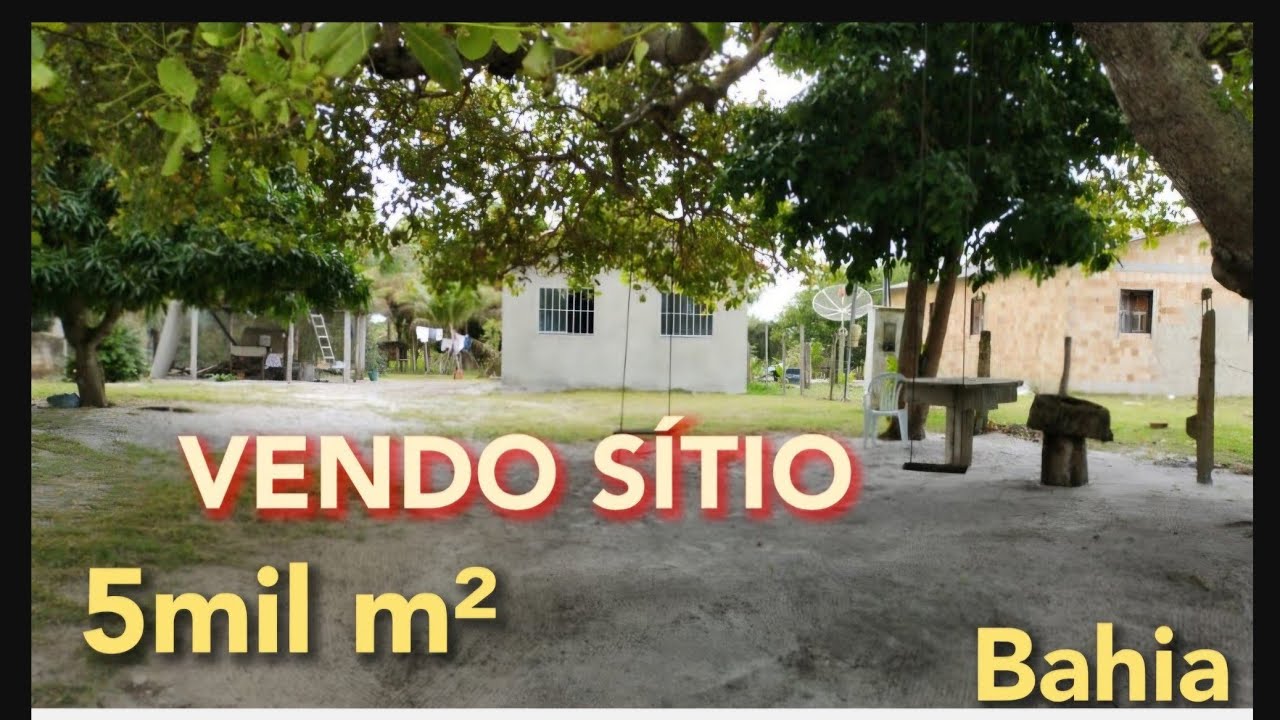 Sítio 5mil m² com 1 casa e 1 Kitnet. A 6Km das praias, no  extremo sul da Bahia R$350 mil
